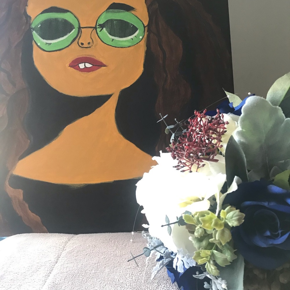 Retro Girl Acrylic Canvas